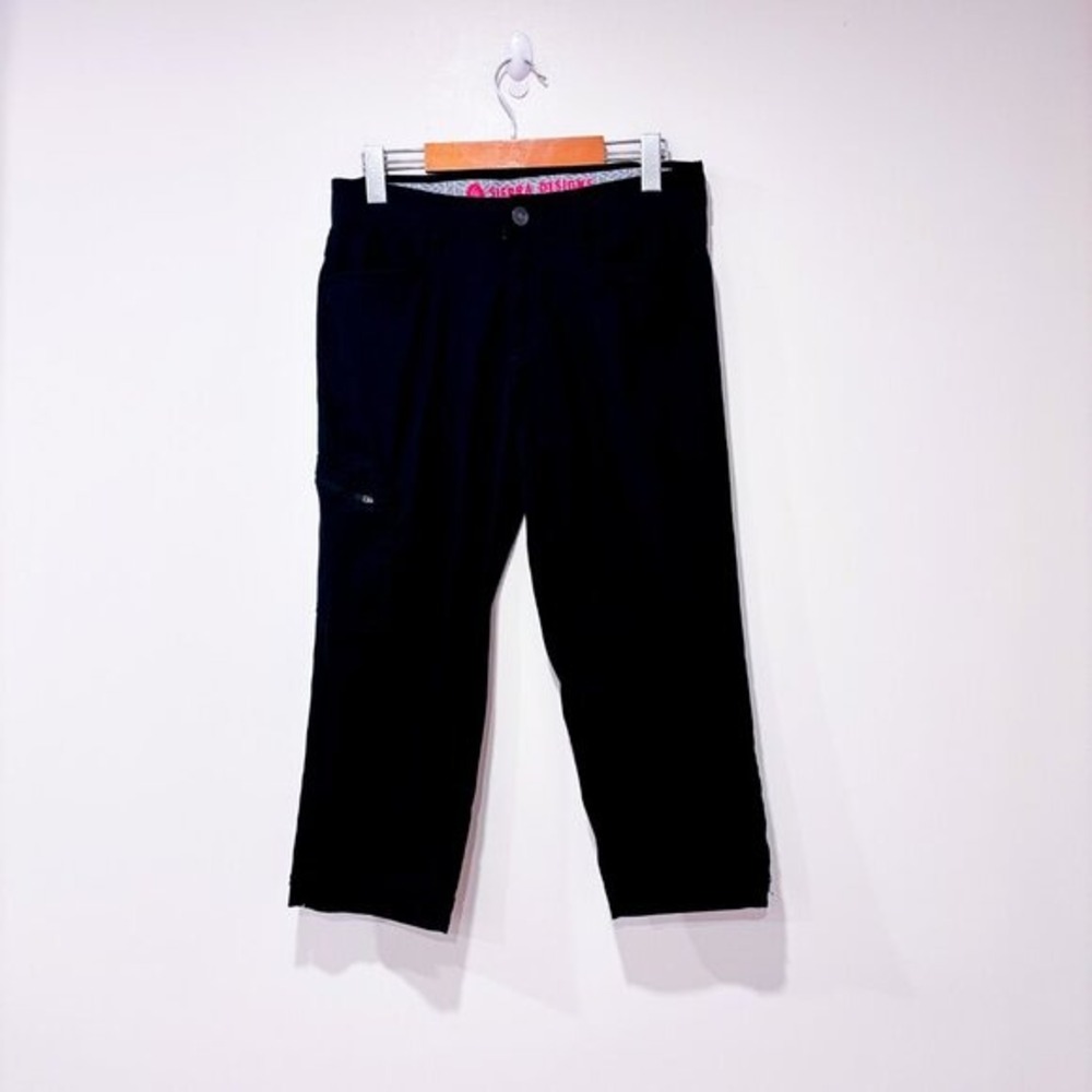 SIERRA DESIGNS Black Stretch Nylon Outdoor Capri Utility Pants Size 6